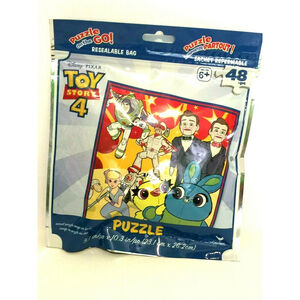 New Disney Pixar Toy Story 4 Puzzle on the Go 48 pcs. New 9.1" x 10.3" Complete